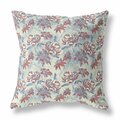 Palacedesigns 16 in. Roses Indoor & Outdoor Throw Pillow Red & Green PA3106431